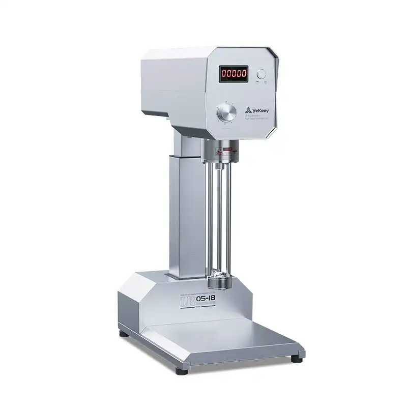 Are there safety considerations when using a laboratory homogenizer?